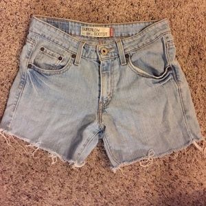 Cut off Levi's shorts.