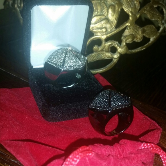 Pair of Vince Camuto pave rings