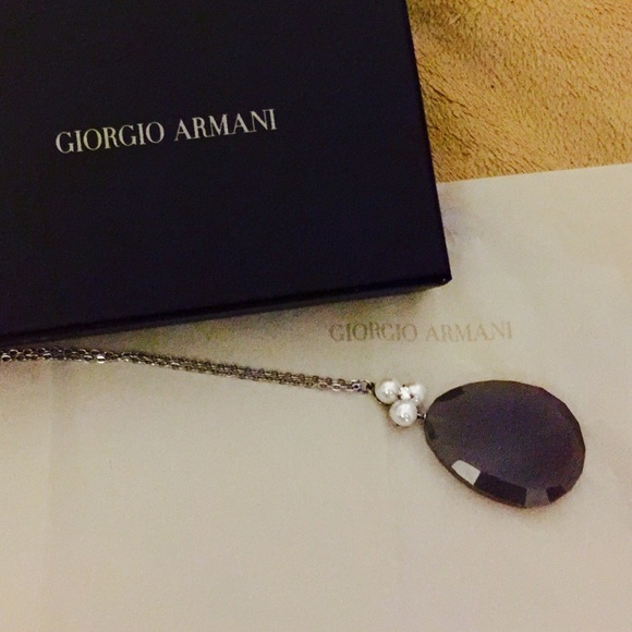 ✨HP✨•G I O R G I O A R M A N I • Stone necklace. - Picture 4 of 4