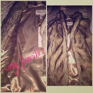 Fur BCBG vest
