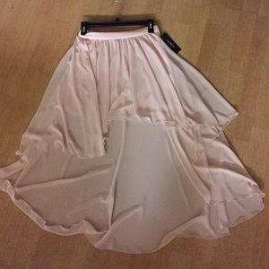 Hi low skirt, dusty pink