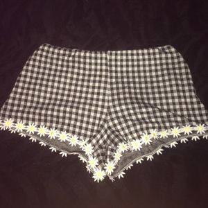 Comfortable checkered shorts