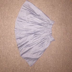 Chambray circle skirt