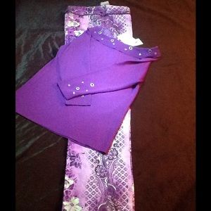 Sweater & pants combo - purple