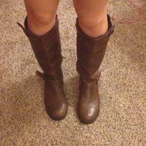 Brown Type Z soft leather riding boots