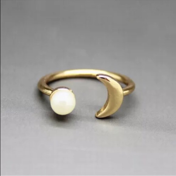 Gold Moon Ring