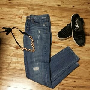 J Crew factory skinny destructed