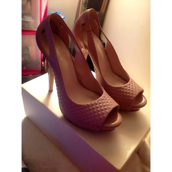 Rose pink high heels