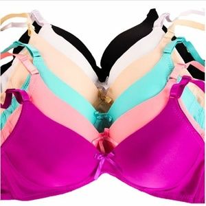 Color Girl 6 piece Bra Pack 💛💙💜💚💗