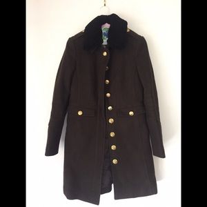 Burberry Brit Pea Coat Brown