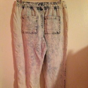 Acid wash joggers