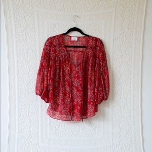 Urban Outfitters Red Blouse
