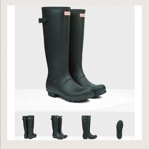Hunter back adjustable rain boots