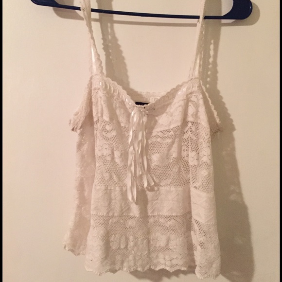 White lace top