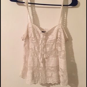 White lace top
