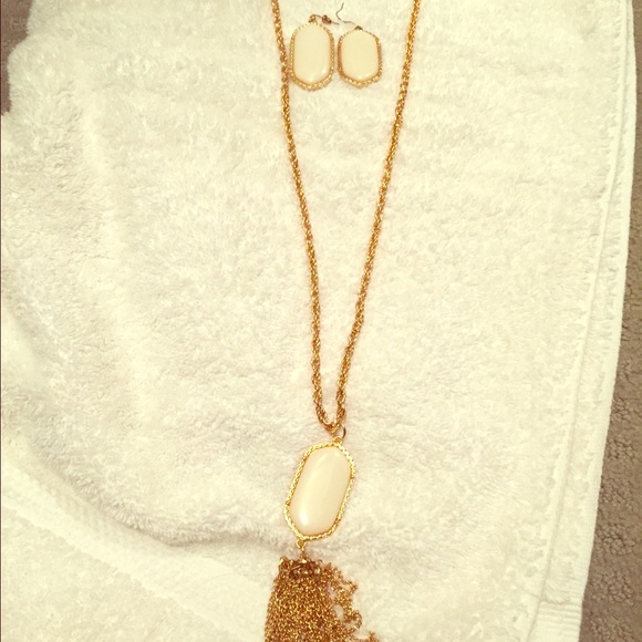 Necklace and earrings