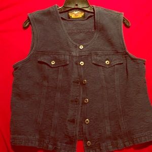Women's Harley Davidson Vest, Navy Blue