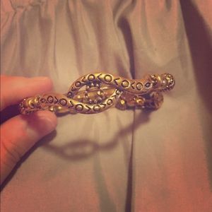 Inspired Alex and Ani, brass/bronze colored.