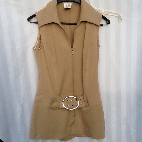 Vertigo Paris Tops - Vertigo Paris shirt coat built in belt sz10