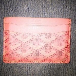 goyard pink wallet