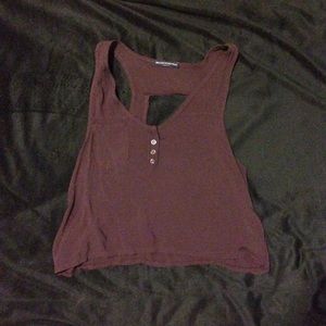 dark purple flowy shirt