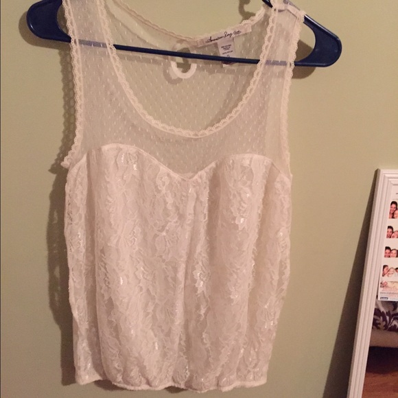 White shear and lace top!