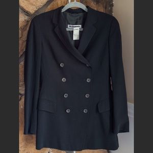 Jil Sander black wool jacket/blazer