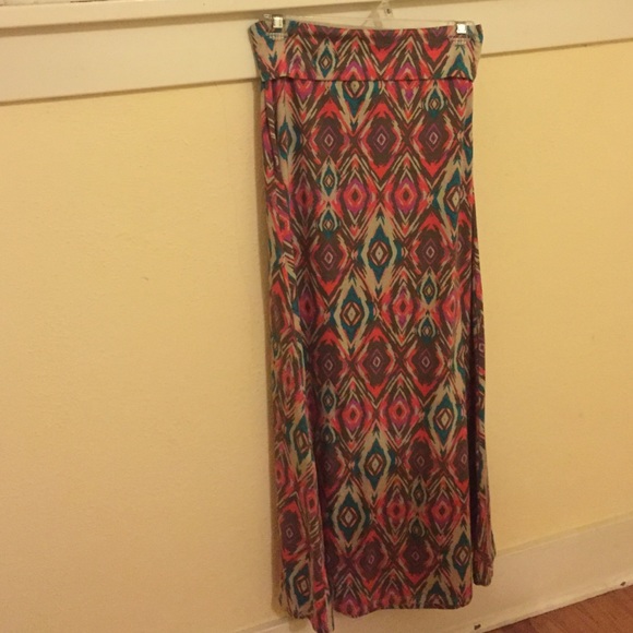 Multicolor maxi skirt