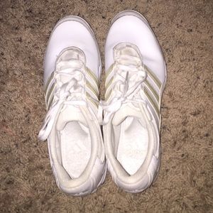 Adidas white cheerleading shoes
