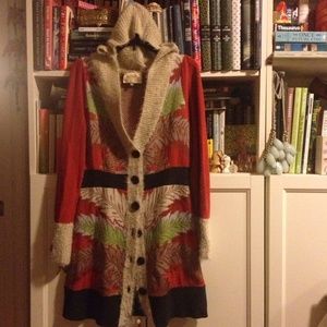 Anthropologie LiaMolly Fern Sweater Coat M