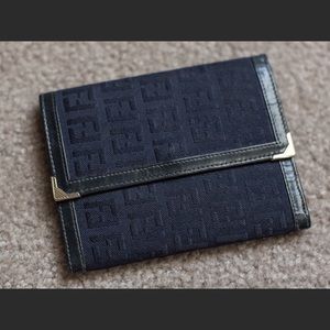 Vintage Fendi Navy Wallet