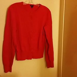 Red coral cardigan