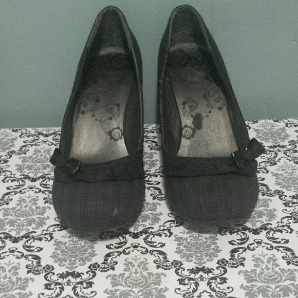 Black high heels