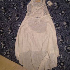 White Lacey tank top