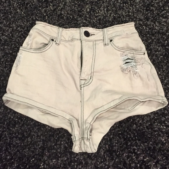 BDG Grey High Waisted Shorts