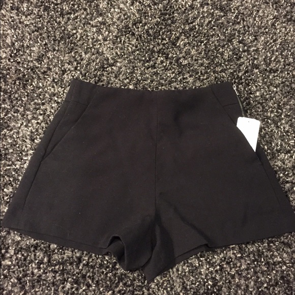 Black High Rise Shorts