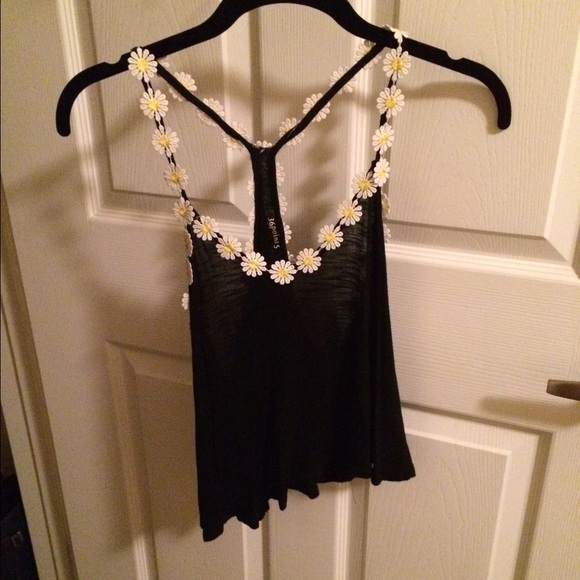 Necessary clothing black racerback tank