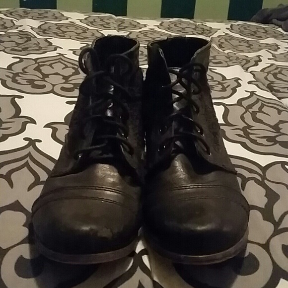 Leather boots