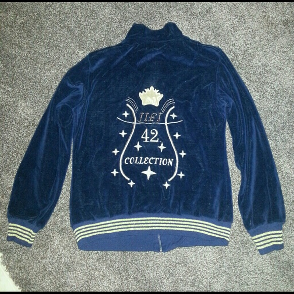 Navy Blue Track Jacket - Picture 2 of 2