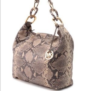 MICHAEL KORS Python Shoulder Bag