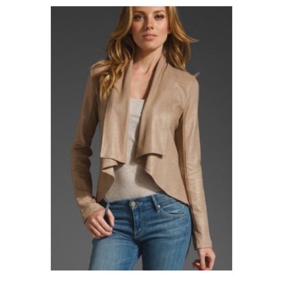 Krisa Jackets & Blazers - Krisa Coated Drape Jacket