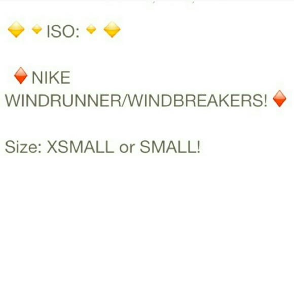 ISO not selling nike windrunner!