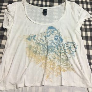 obey white crop top