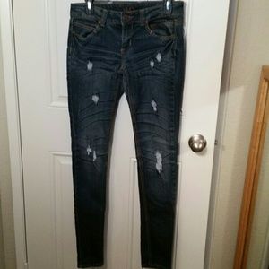 Dark blue skinny jeans