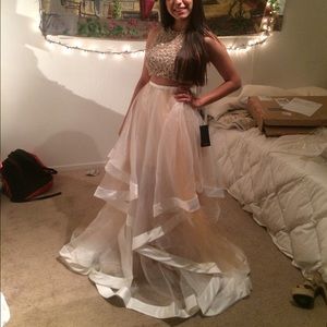 Size 4 Terani Couture two piece ball gown.