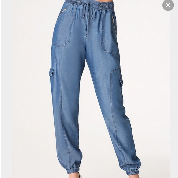 Bebe Lyocell Cargo Jogger; Size: Small - Picture 2 of 2