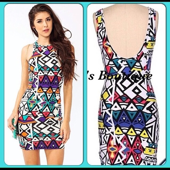 Aztec Print Tank Dress Size S