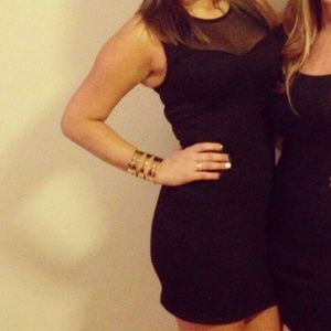 NWT Bodycon black Halloween bandage club dress M