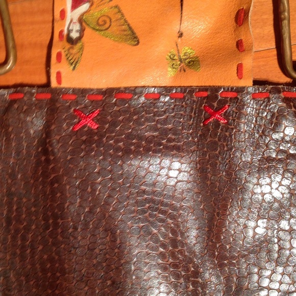 2X HP🎉 🚫SOLD🚫 artisan fairy leather handbag - Picture 4 of 4