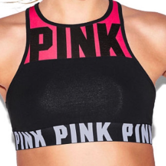 PINK Victoria's Secret Tops - VS Pink S logo racerback bra top